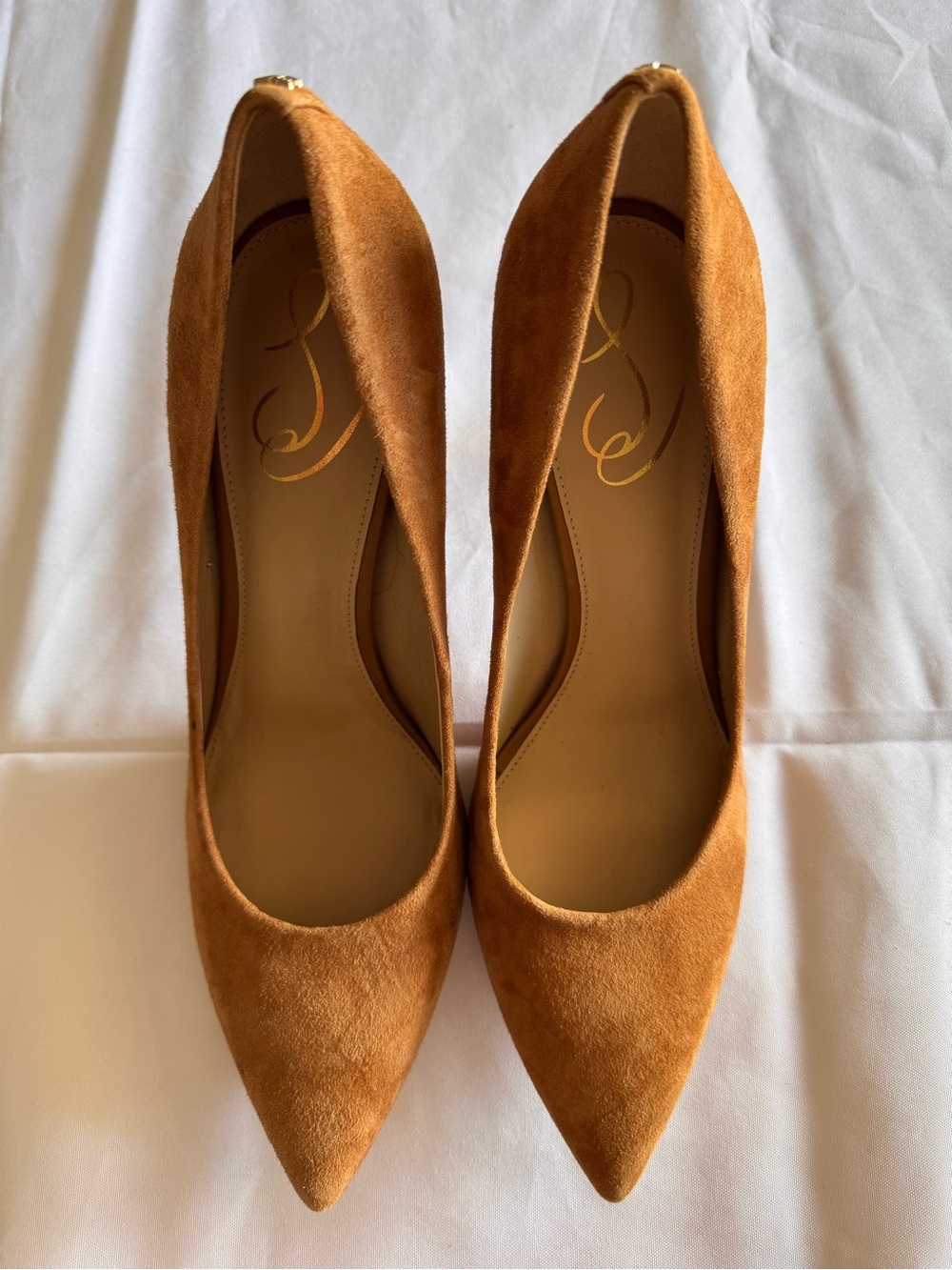 Sam Edelman Hazel Pointed Toe Suede Pumps - Frontier Brown